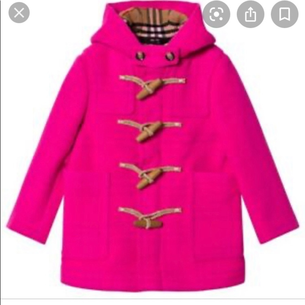 Authentic Burberry jacket hot pink